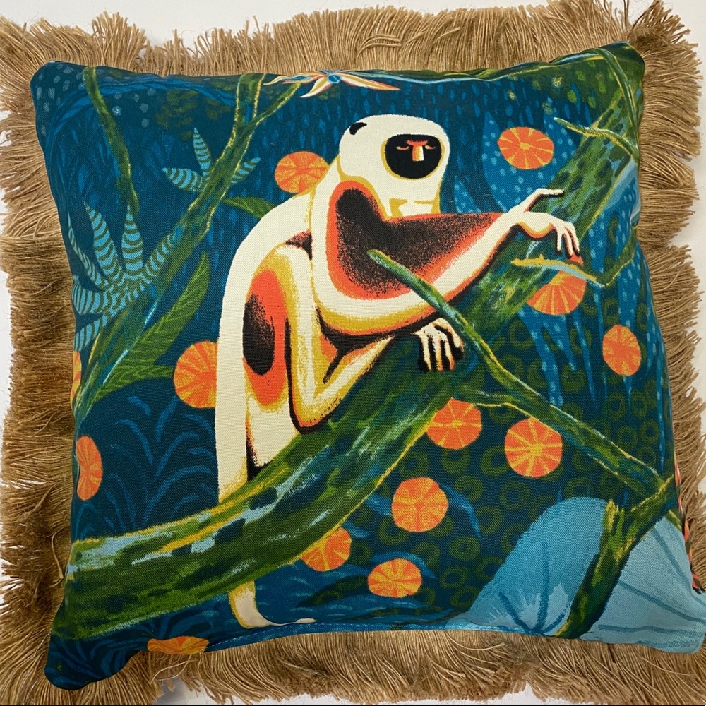 Boho Jungle Decor Pillow